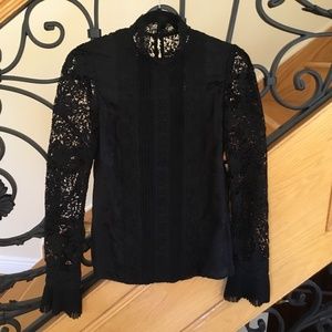 ERDEM X H&M Black Lace Blouse